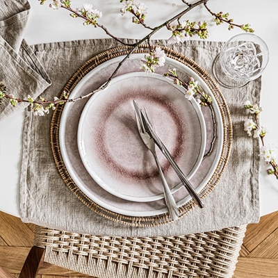 Rosé Talerz obiadowy 29 cm + talerz sałatkowy 23 cm