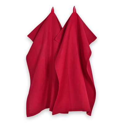 Breath of Nature  Ręcznik kuchenny Czerwony, 50x70 cm, 2 szt